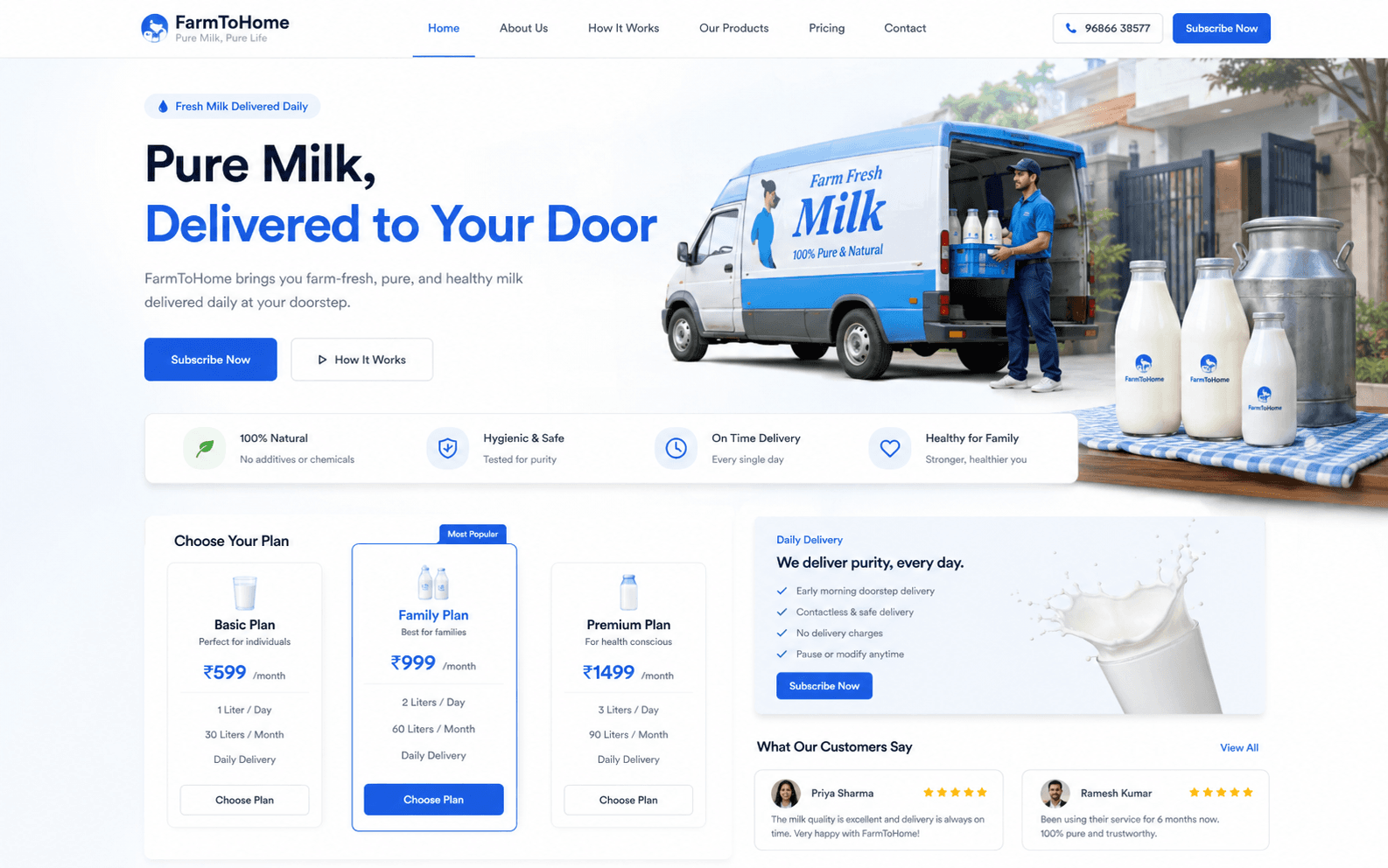 Milk Delivery Platform