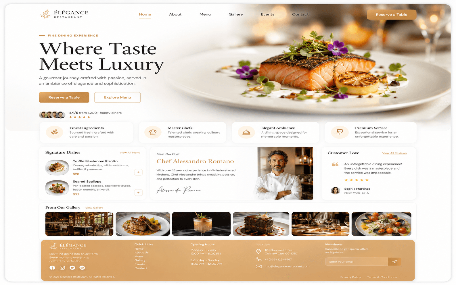 Restaurant Website