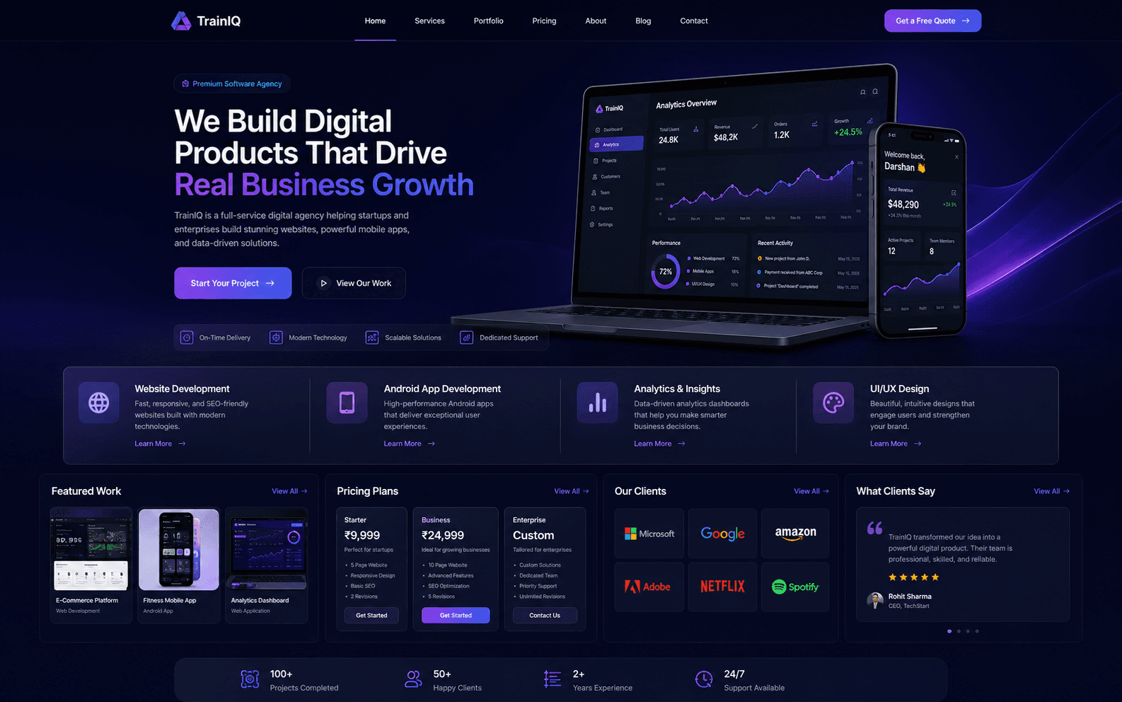 Software Agency Website